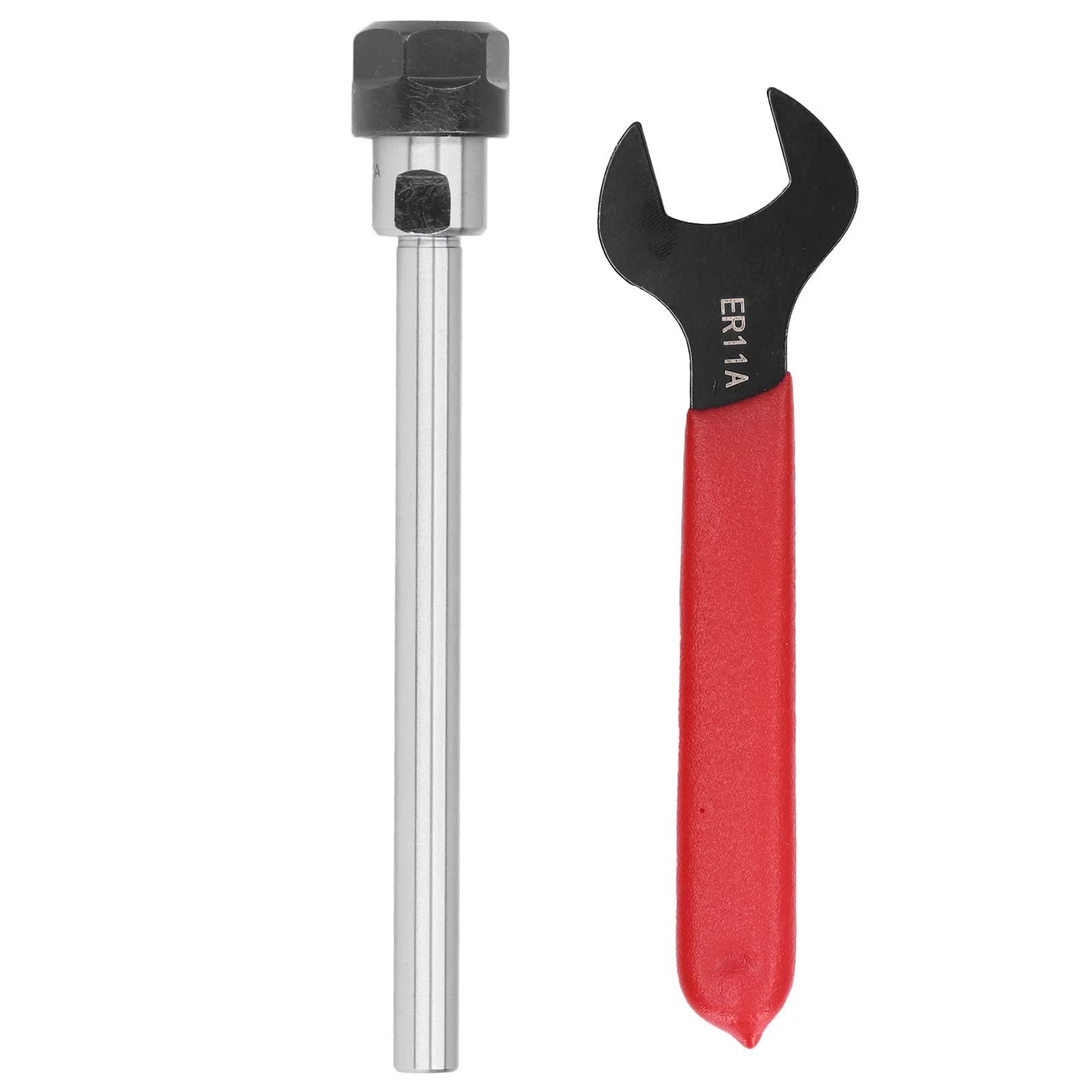 - BORDSTRACT C8-ER11A-100L Straight Shank Extension Rod ER11 Collet Tool Holder with Wrench for Lathe Machine Processing Power Tools