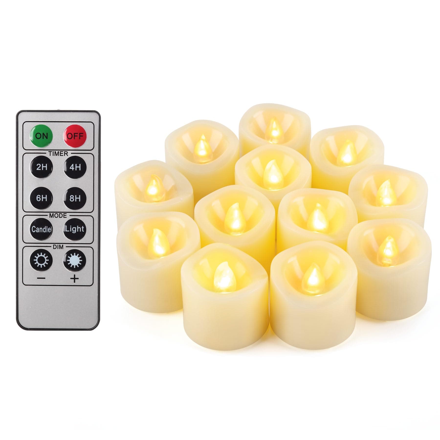 12 PCS Remote Tea Lights