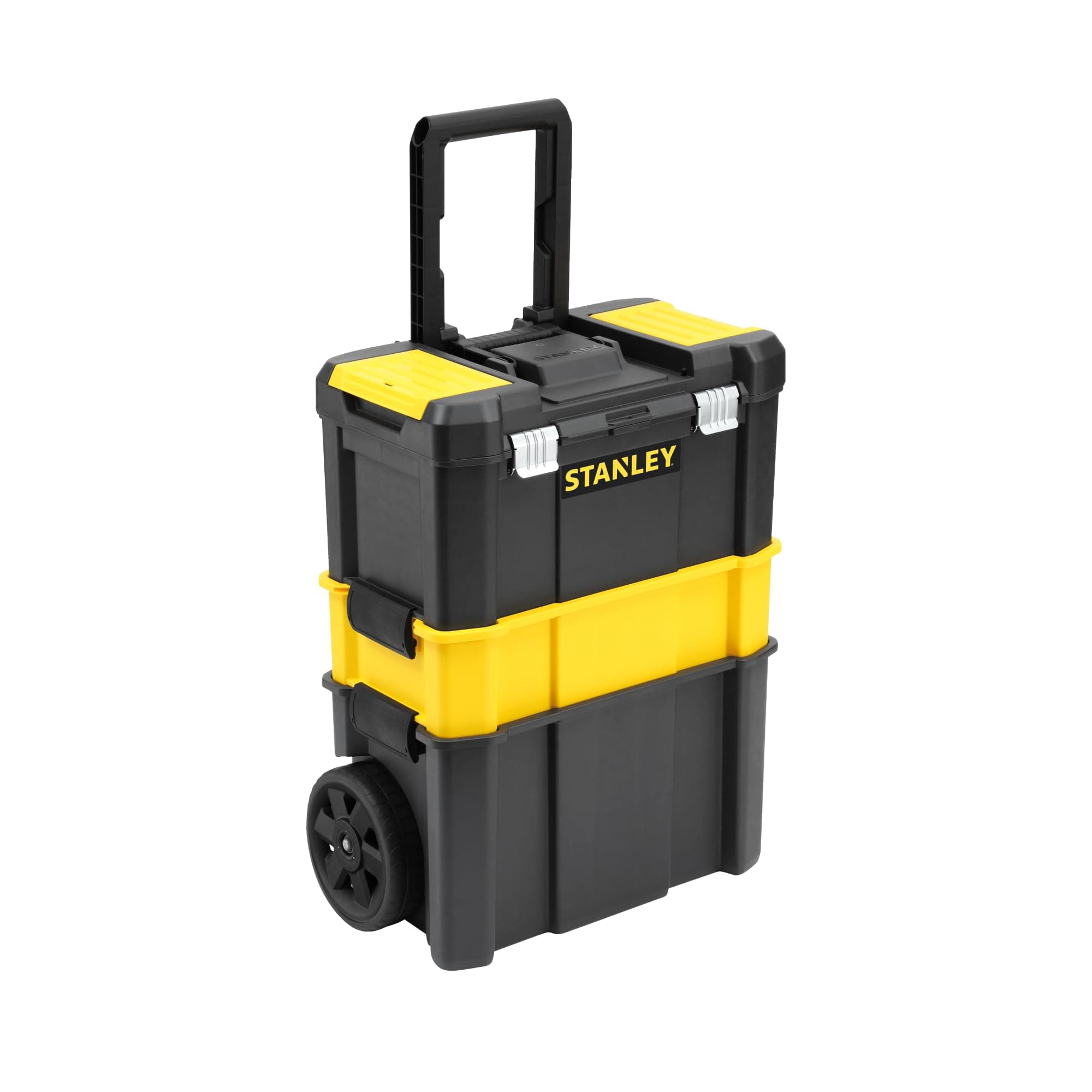 Essential Rolling Workshop Toolbox, 3-in1 Stackable Units, Portable Tool Solution, STST1-80151