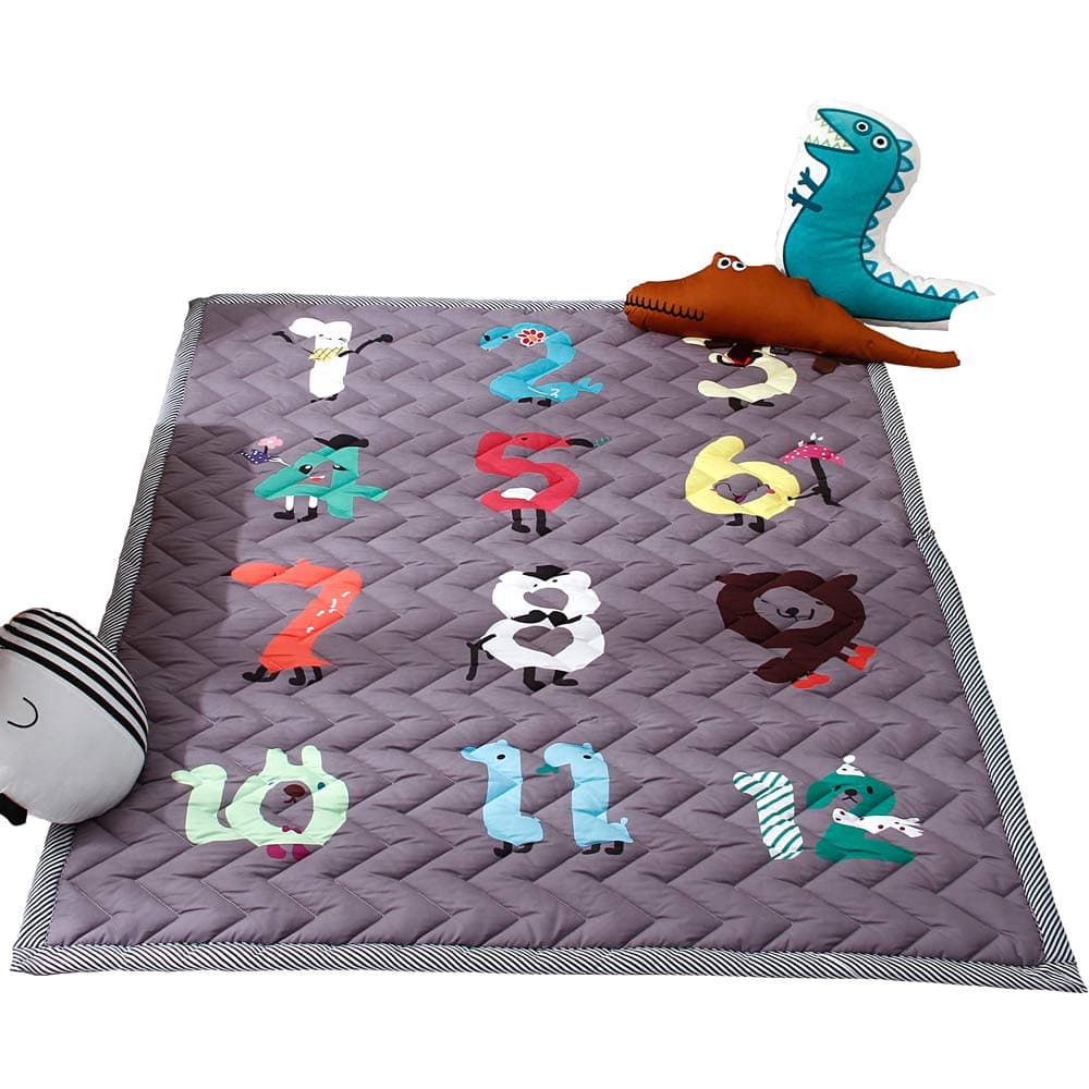 Play Mat for Baby Kids Toddler Children Bedroom Decor Living Room Rugs Soft & Thick Non-Slip Crawling Mat Foldable (Numbers)