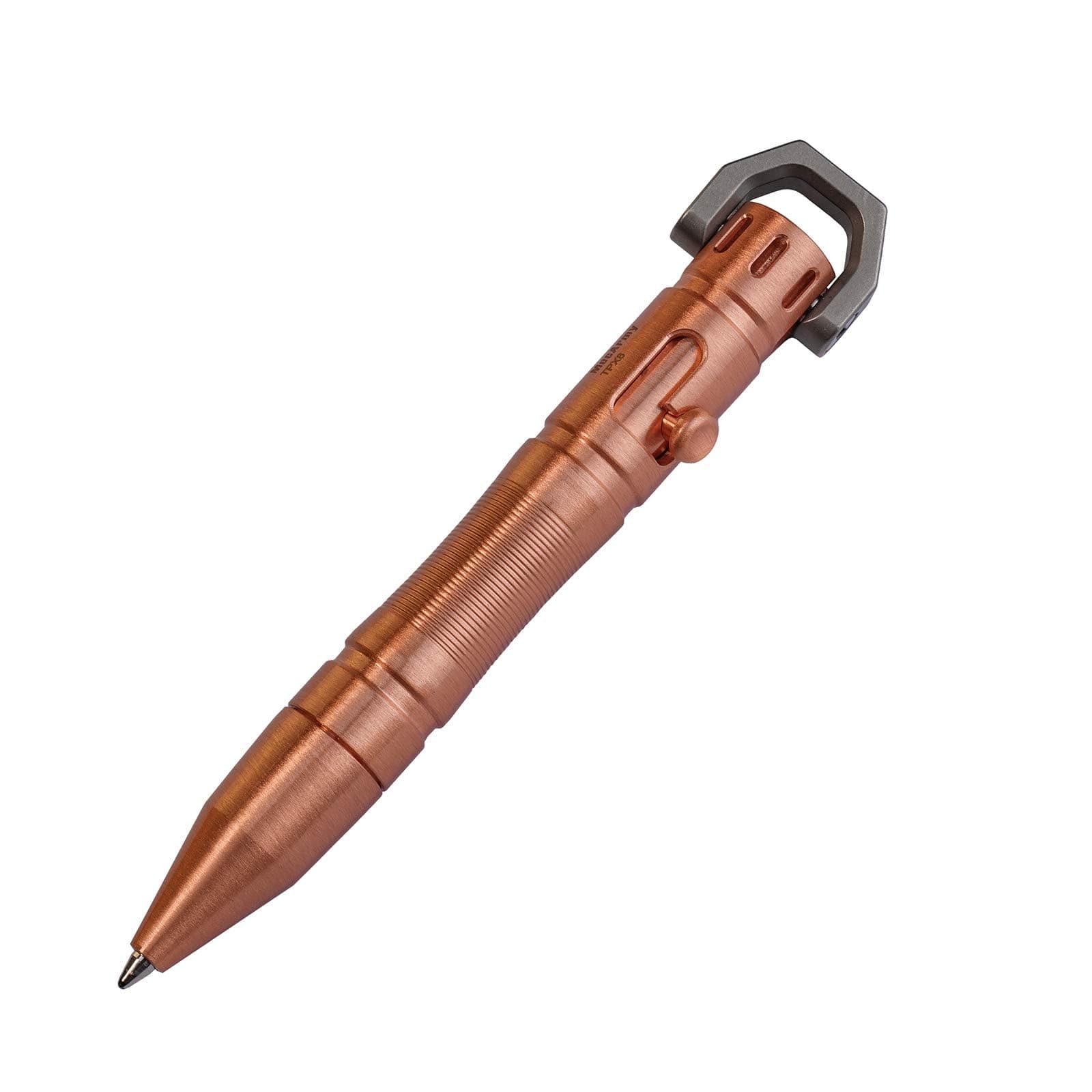 Copper Pen Luxury Executive Lightweight Retractable Metal Pen Ink Refillable Novelty Pocket EDC Writing Ballpoint Pens