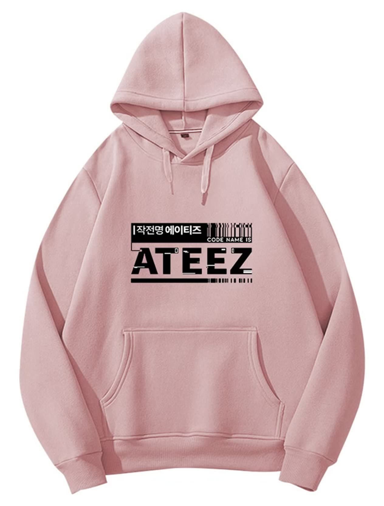 ATEEZ Rap Hoodies Unisex Movement Fever Hip Hop Hoody Jumper Street Style Dreamers Shift The Map Kpop Sweatshirts