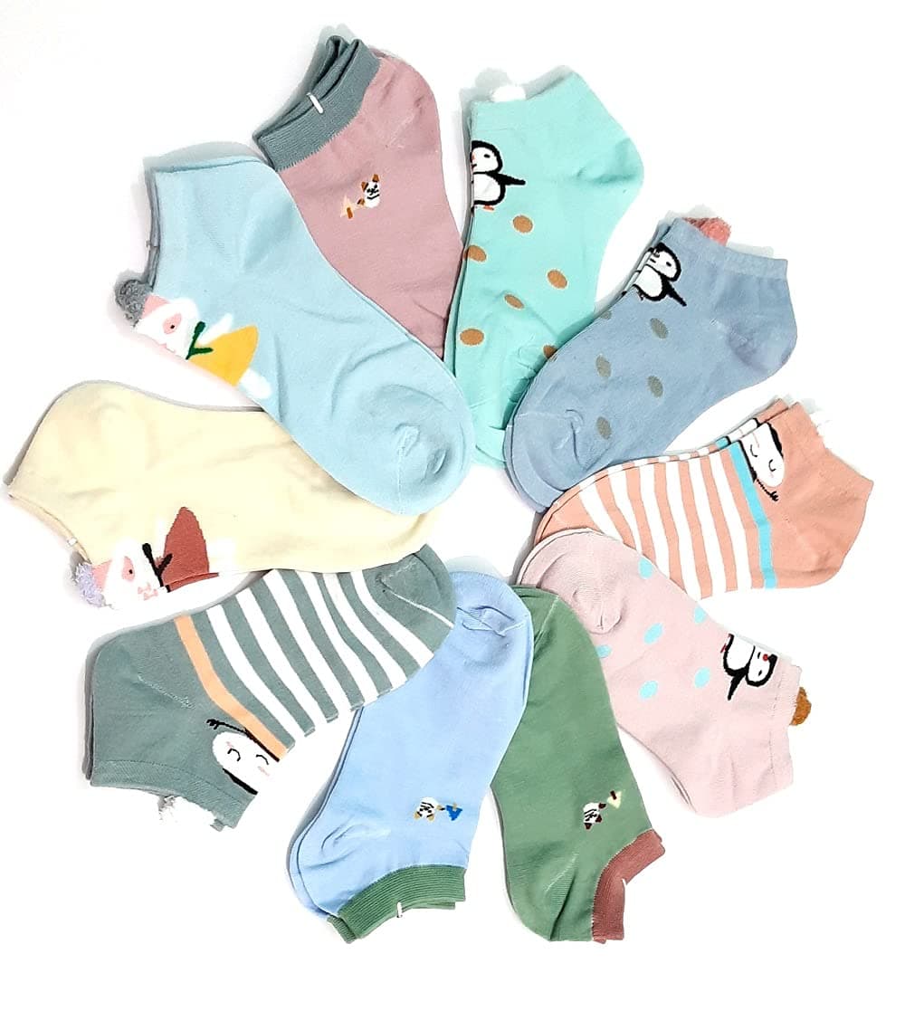 Women's Ankle Length Cotton Socks