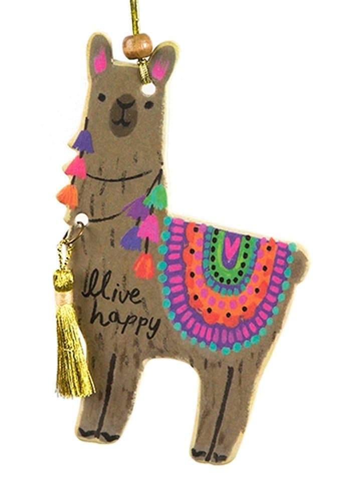 Natural Life Car Air Freshener Llama (pack of 2) Orange Scent