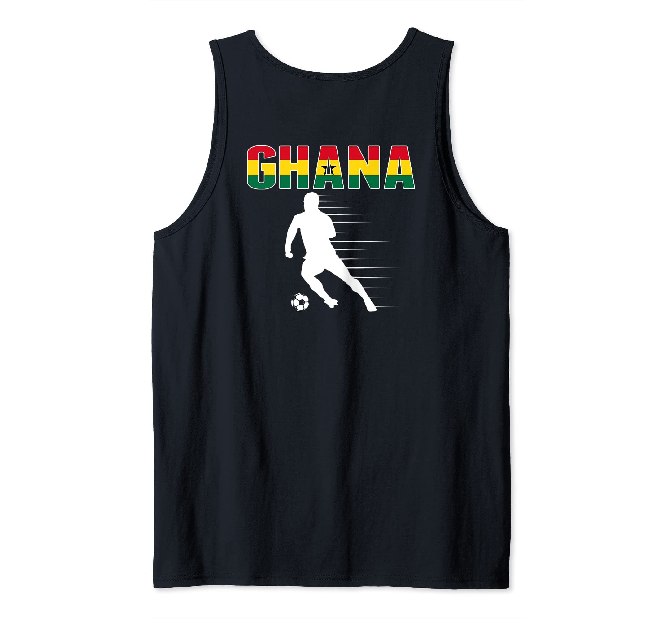 Ghana Soccer Lovers Jersey - Ghanian Flag Football Players Tank Top