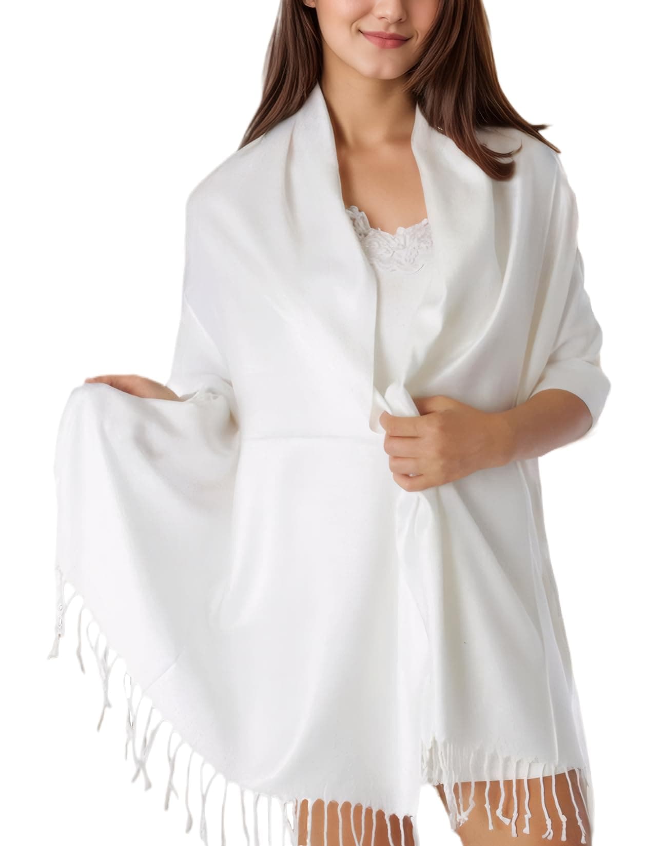 Achillea Soft Silky Pashmina Scarf for Women – Shawl Wrap for Evening Dresses, Bridesmaids, Weddings & Everyday Wear