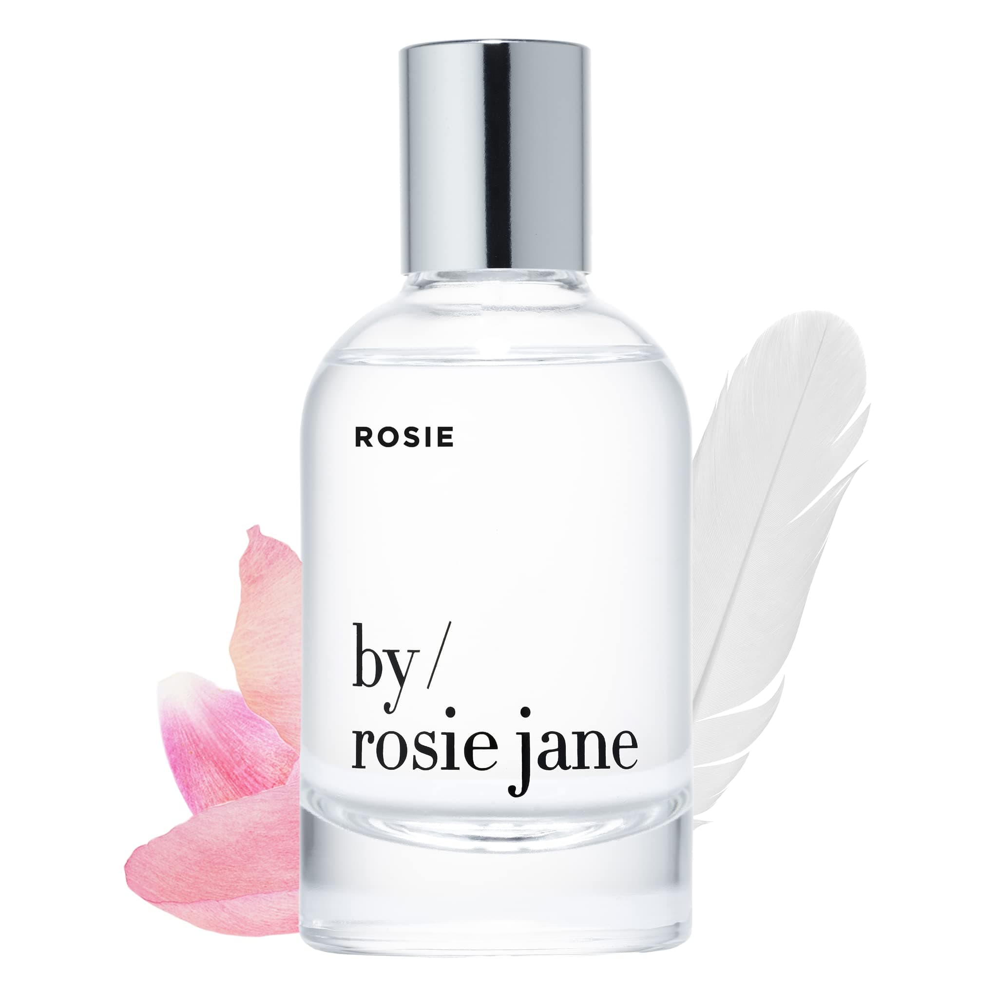 Eau De Parfum Spray (Rosie) - Clean Perfume for Women - Non-Toxic Body Mist with Notes of White Musk & Sweet Rose - Paraben, Sulfate & Phthalate Free (50ml)