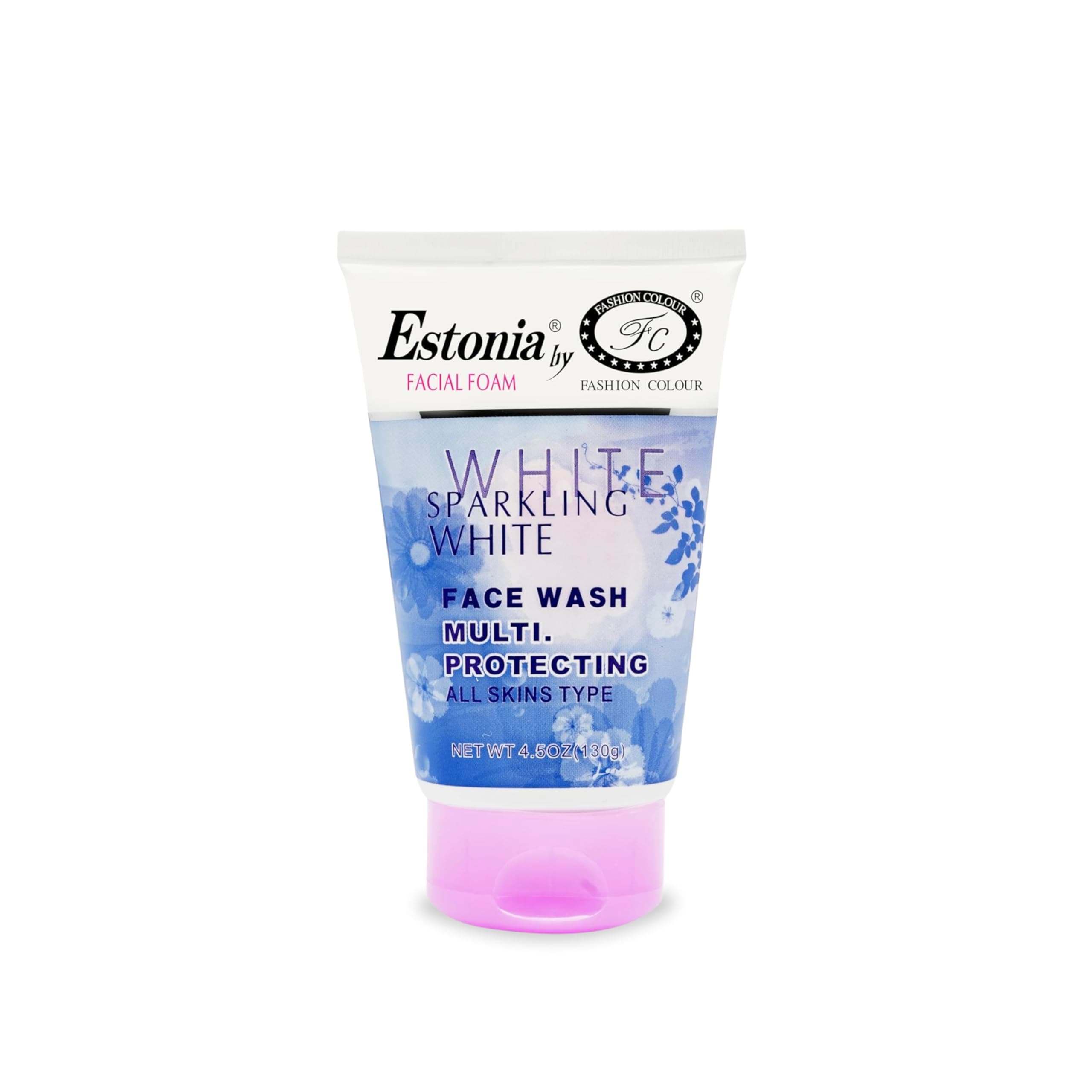 ESTONIA BY FASHION COLOUR Sparkling White Foaming Face Wash For Women | Whitening and Anti Aging Cream | Even Skin Tone Face Wash | Best Face Wash For Glowing Skin | All Skin Types Face Wash | (130g)