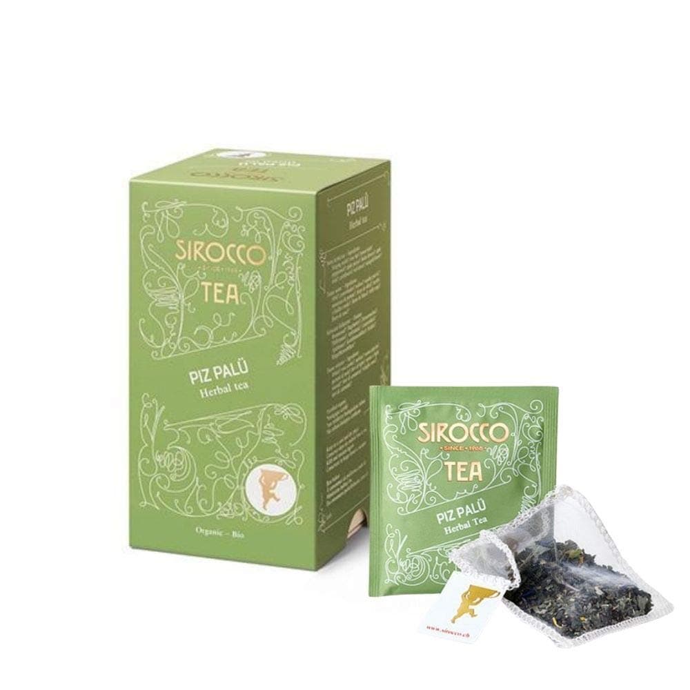 Sirocco Tea - (Switzerland) - PIZ PALÜ (Organic) - 20 Tea Bags/sachets