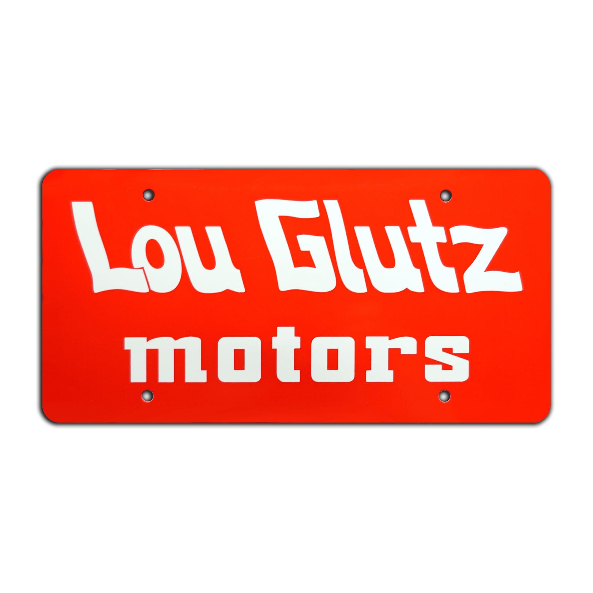 National Lampoon's Vacation | Lou GLUTZ Metal Vanity Plate, Metal Decorative Tag, Corrosion Resistant, Quality Novelty Sign, Wall Decoration, Wall Hanging