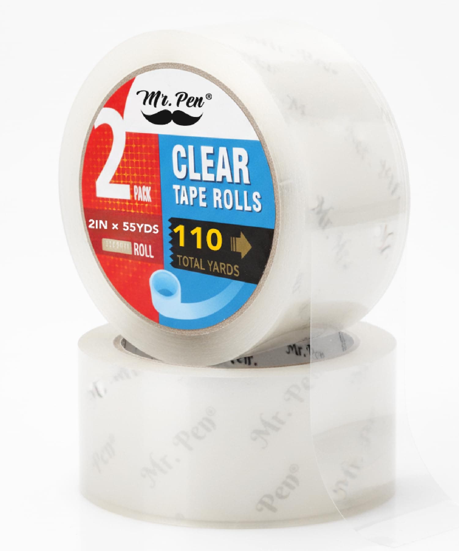Packing Tape, 2 Pack, 2 inch Tape, 60 meter, Shipping Tape, Packaging Tape, Packing Tape Rolls, Clear Packing Tape, Moving Tape, Box Tape, Heavy Duty Tape, Packing Tape Refill, Mailing Tape