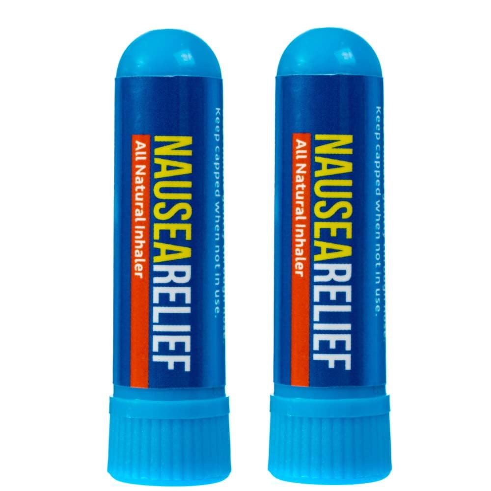 Nausea Relief Inhaler 2 Pack - Motion Sickness, Chemo Queasiness, Morning Sickness, etc.