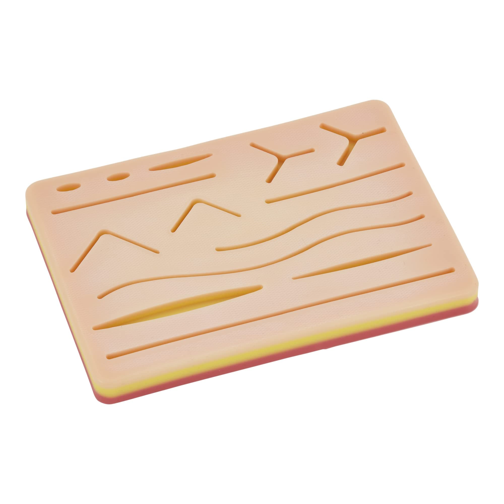 Kits of Medicine | Suture Practice Pad With 14 Pre-Cut Wounds | Reusable Hundreds of Times | Anatomical 3-Layer Suture Training Pad