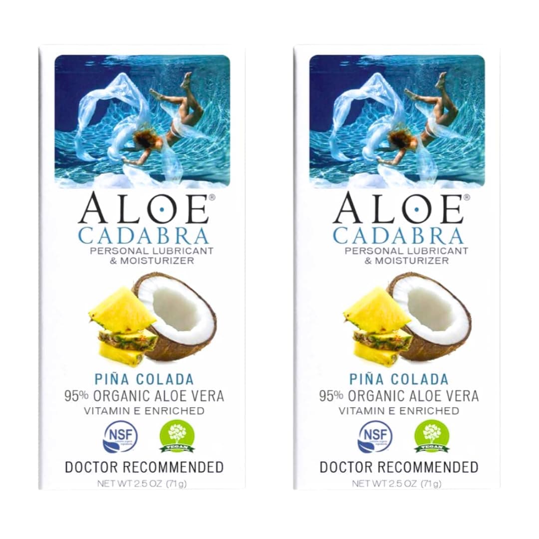 Aloe Cadabra Organic Lube Pina Colada 2.5 oz ( 2 Pack ) by multiple