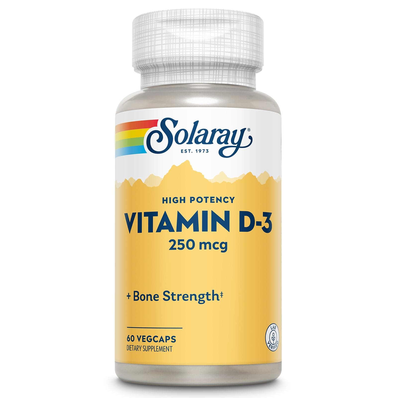 Solaray - Vitamin D3 Extreme Strength 10000 IU - 60 Vegetarian Capsules