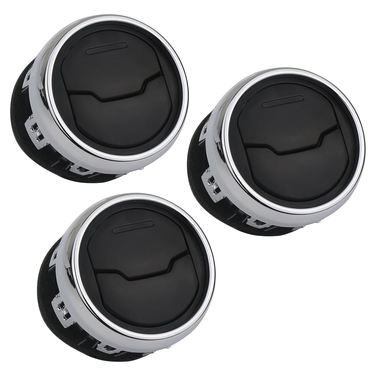 TQPONLY Dashboard AC Heat Air Vent Duct (3 Pcs) | Compatible with 2015-2023 Ford Mustang Inner Accessories | Replaces FR3Z-19893-AE FR3Z-19893-AC