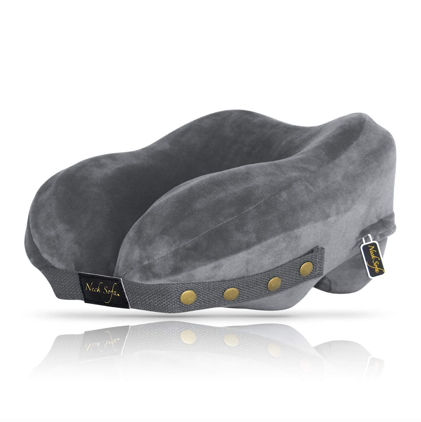 Chiropractic Neck Support Pillow - Cervical Collar - Neck Pain - Lower Back Lumbar Support - Vintage Grey