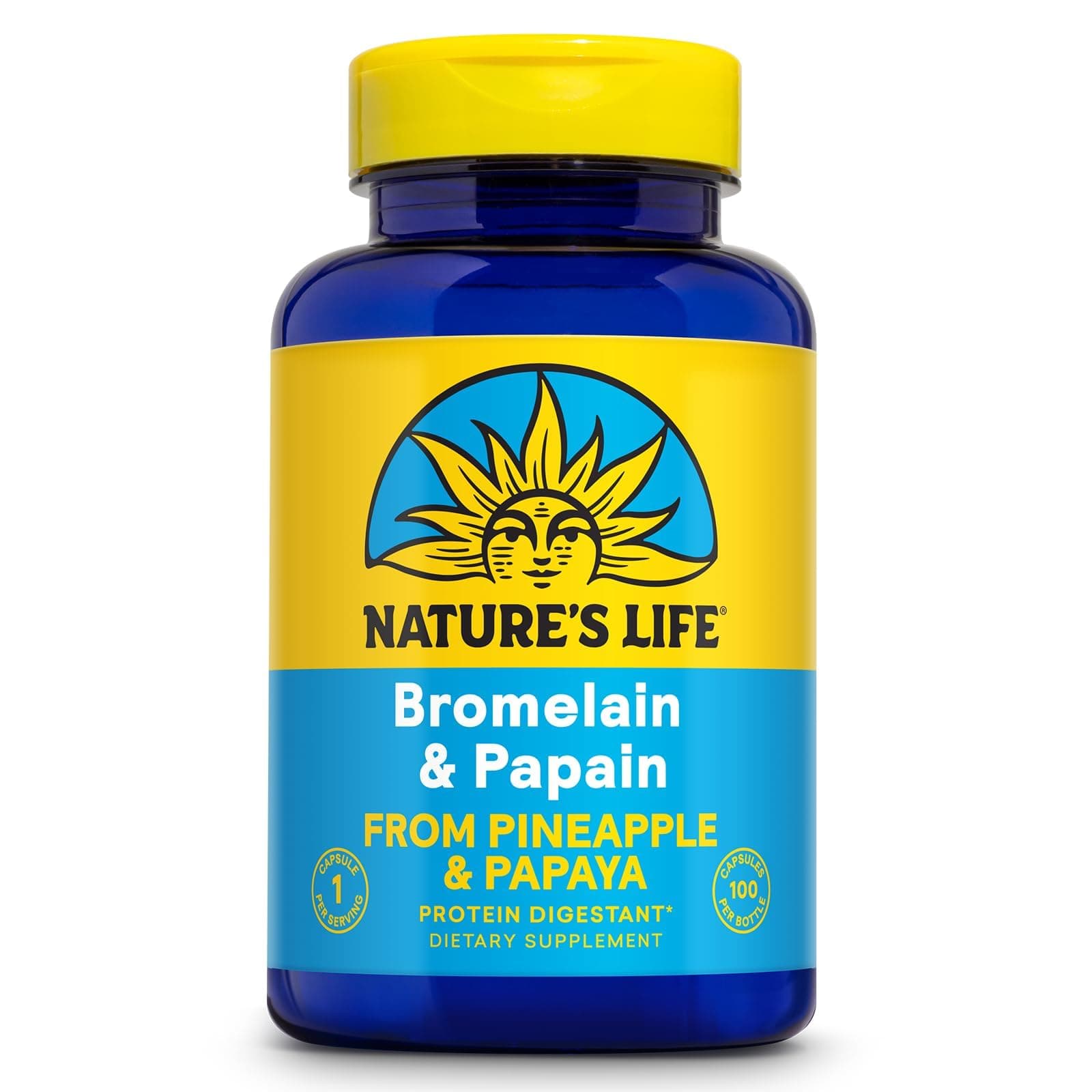 Nature'S Life - Bromelain & Papain 100 Vegetarian Capsules