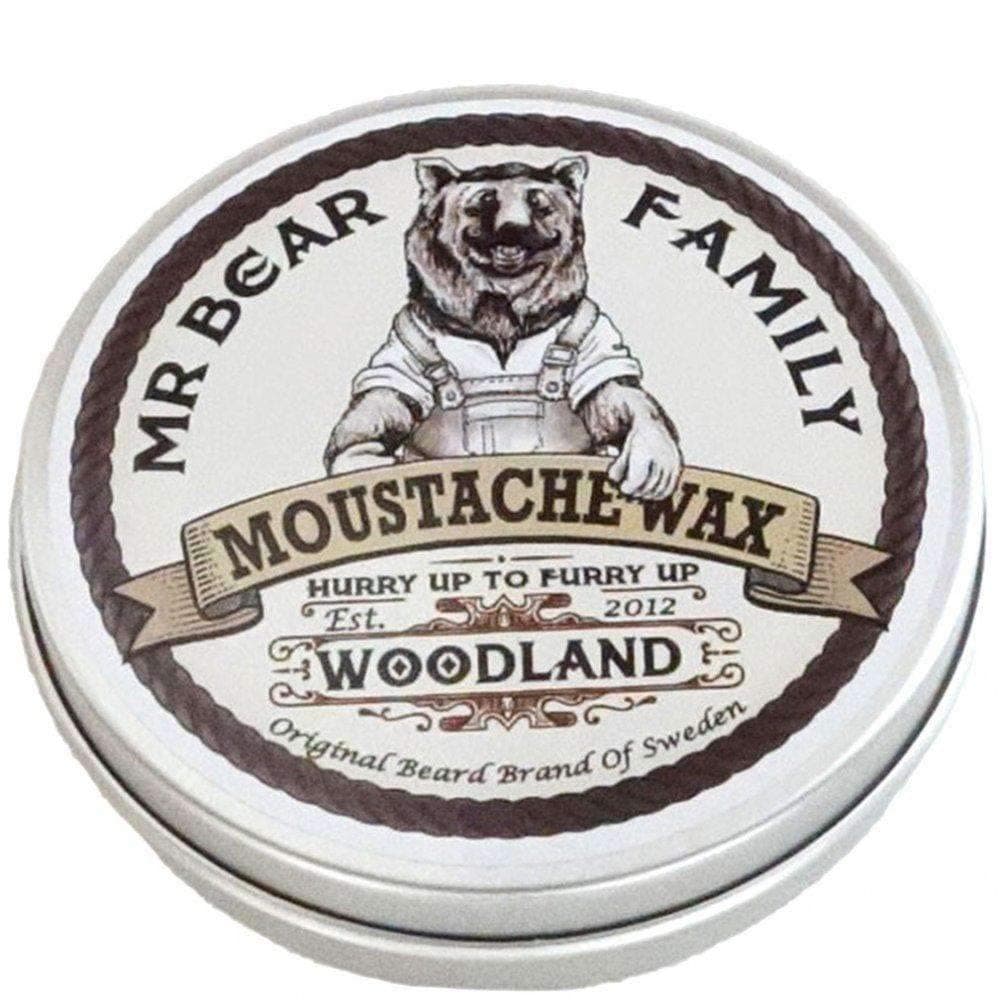 Mr Bear Family Moustache Wax (20ml/0.67oz) - Woodland Scent - Shipped from United Kingdom