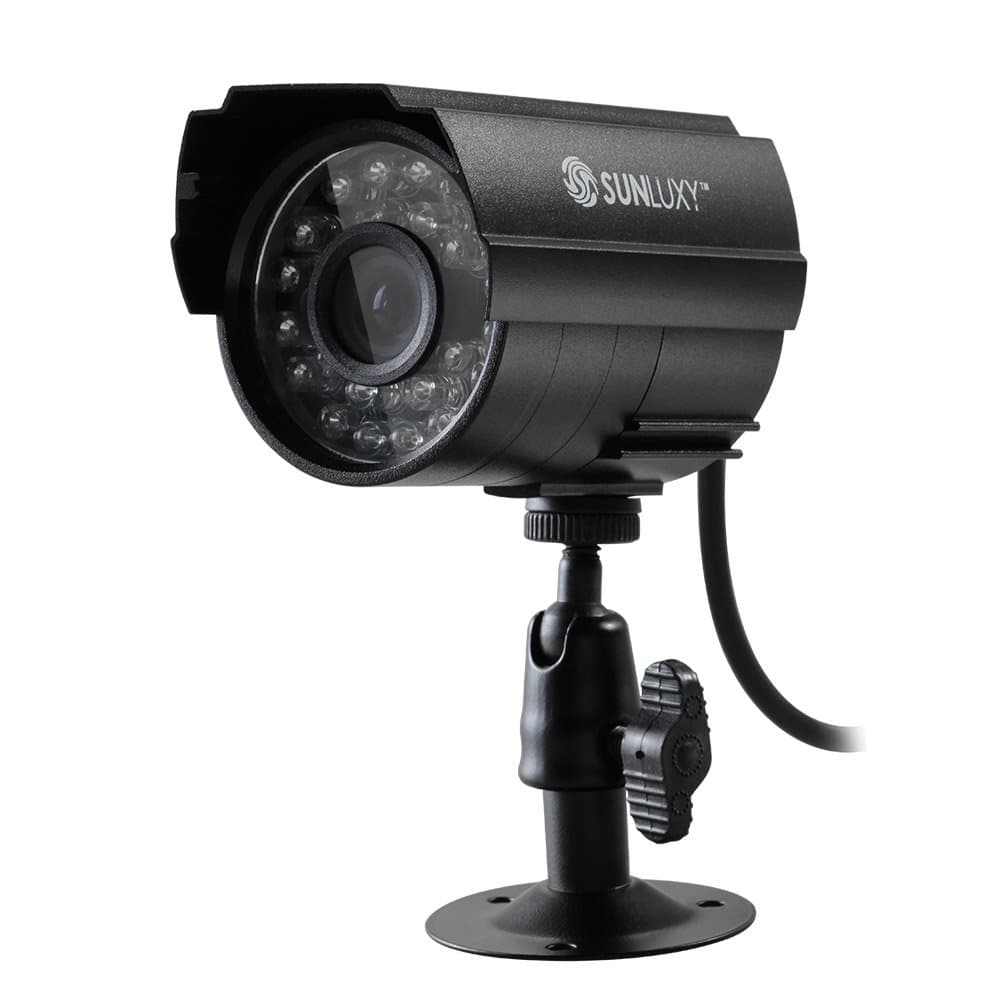 SUNLUXY Waterproof Cylinder CCTV Security Camera CMOS 700TVL 24 LED IR by SUNLUXY
