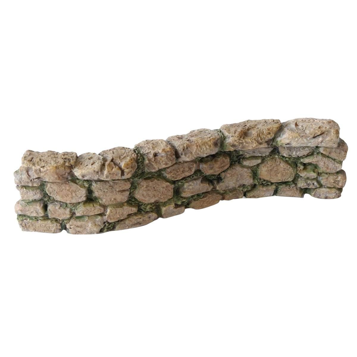 Treasure Gurus Miniature Cobblestone Rock Wall Fairy Garden Ornament Dollhouse Decor Accessory