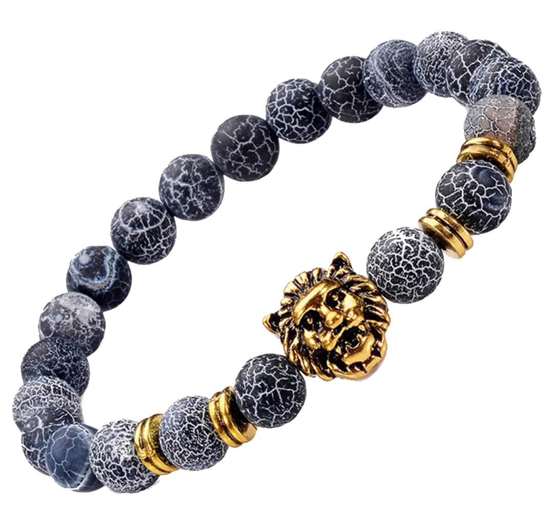 Antiquity Sian Art Tibetan 10mm Mala Prayer Buddhist Beads, Tiger Eye or Cat Eye Extend Strong Charm Bracelet Jewelry Woman Girl