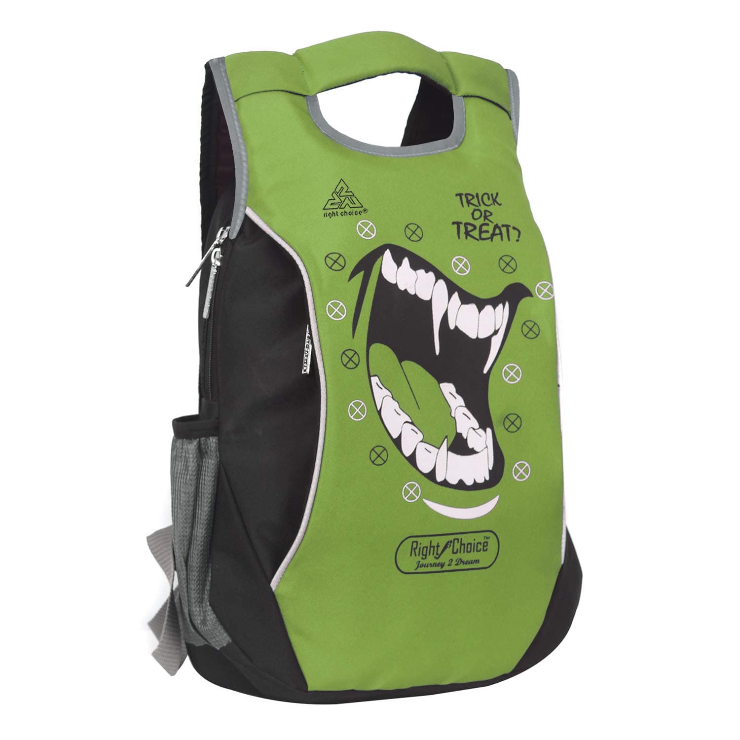 Stylish tuff Quality College School Casual Backpack Bags Trick or Treat (Parrote Green Dante Vala 2073)