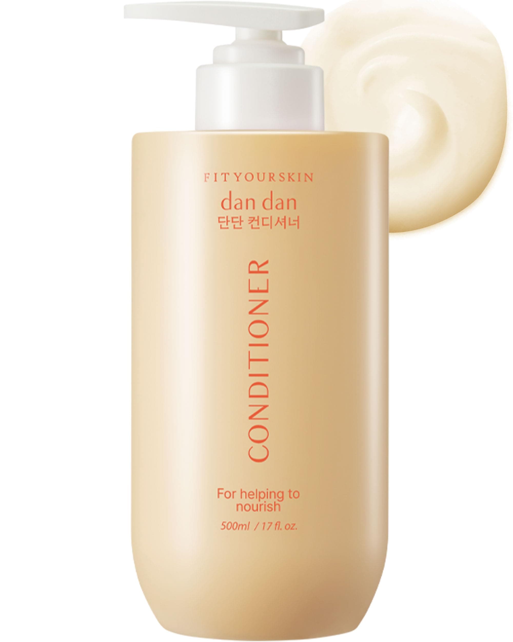 - DAN DAN Nourishing Conditioner - 9 Fruit Vitamins for Dry Damaged Hair | pH 5.5 Keratin Protein Detangling | Anti-Frizz Smoothing | Citrus Honey Scent | Paraben Free | 17 fl oz