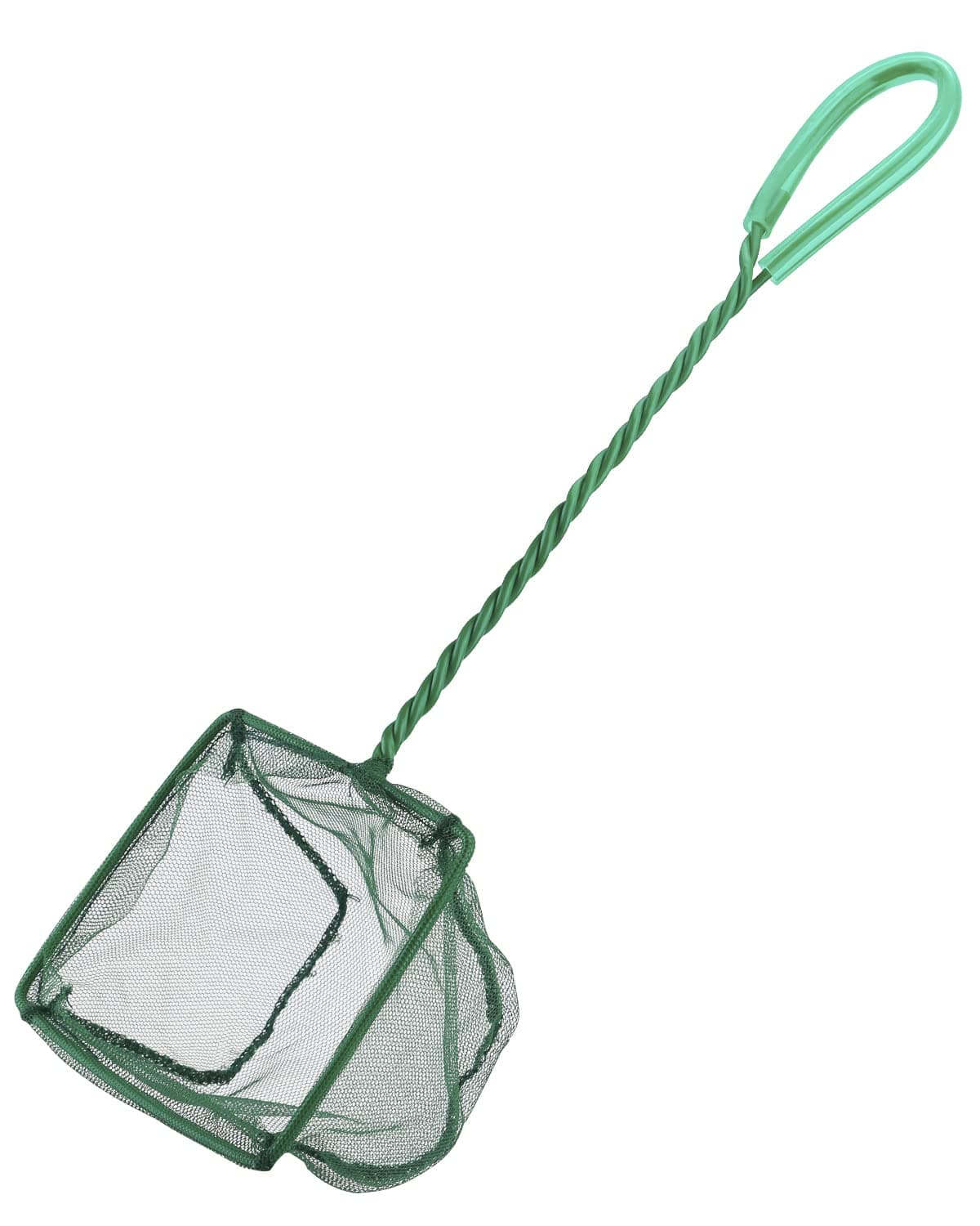Pawfly4 Inch Aquarium Net Fine Mesh Small Fish Catch Nets with Plastic Handle - Green