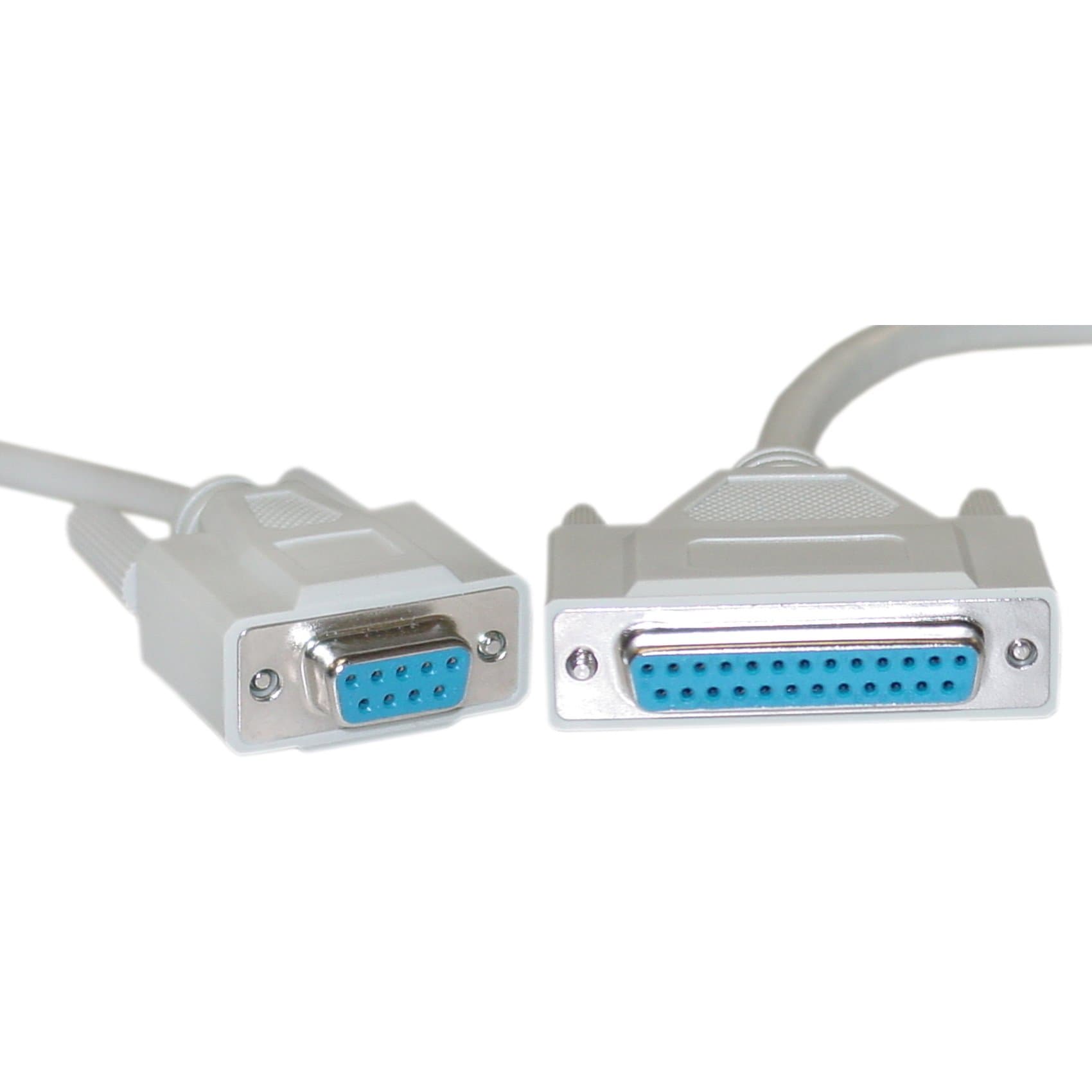 CableWholesale 6-Feet DB9 Female/DB25 Female, 8C, Null Modem Cable (10D1-21406)