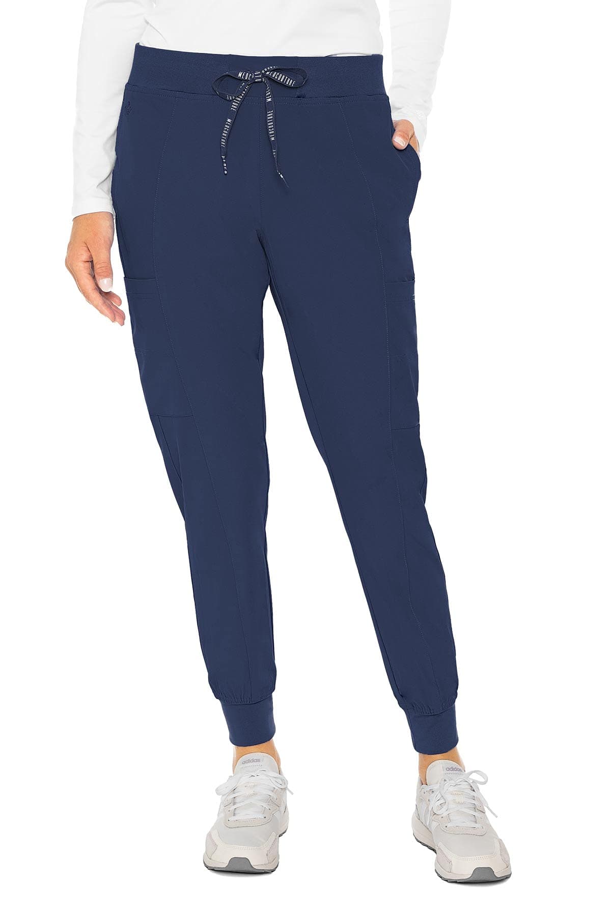 Med Couture Scrub Jogger Pants for Women, Seamed Bottoms with 4 Spacious Pockets MC8721
