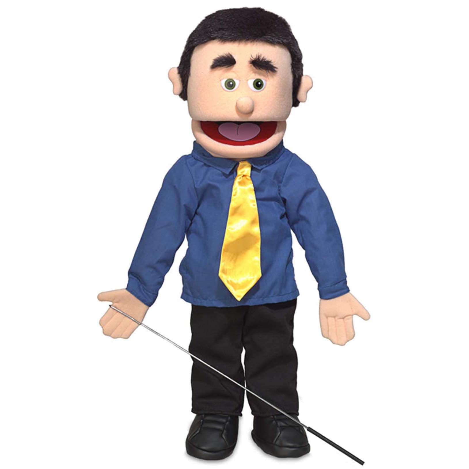 Silly Puppets 25" George, Peach Dad/Businessman, Full Body, Ventriloquis