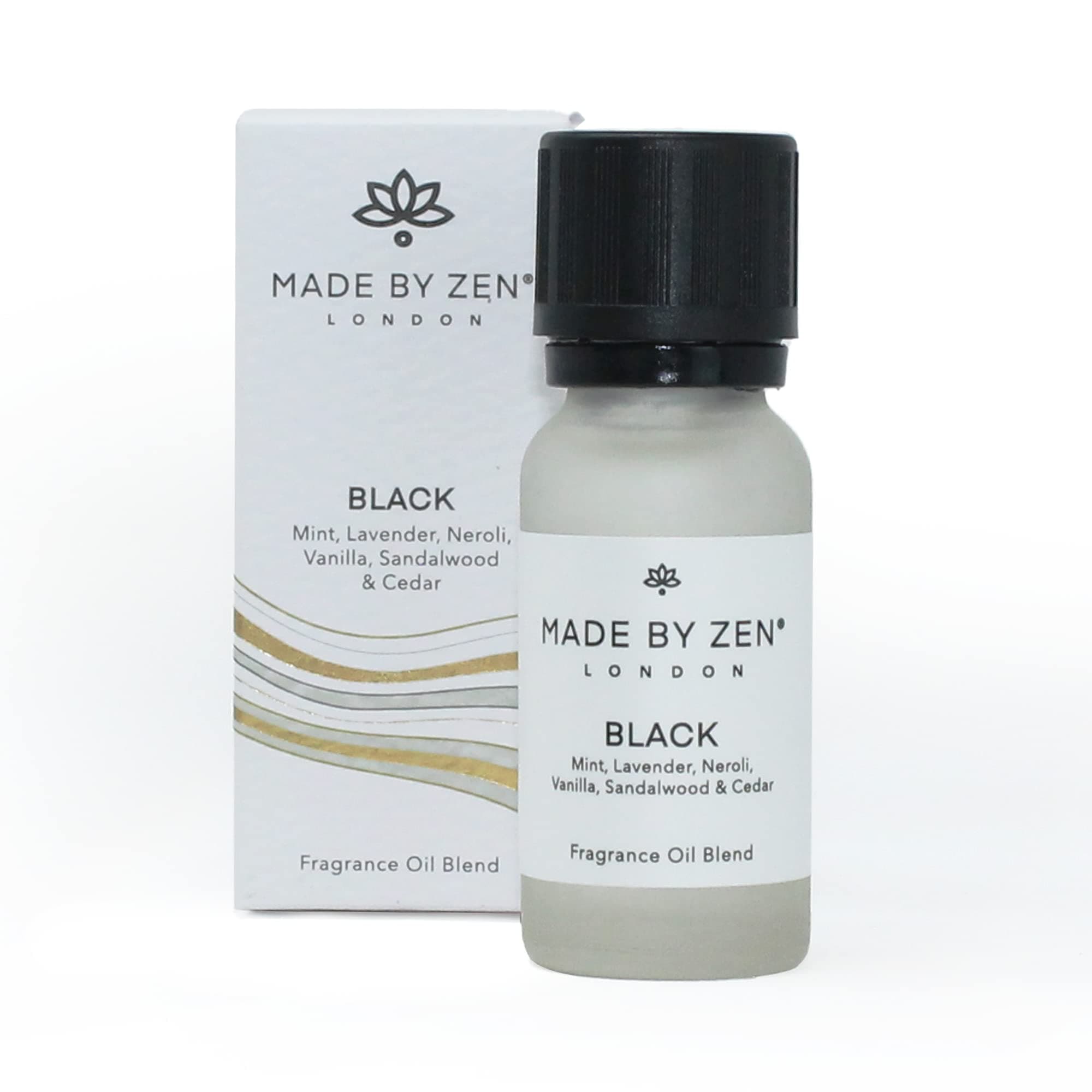 Made By Zen Black Signature Fragrance Oil | Luxury Scents for Your Electric Diffuser | The Perfect Home Fragrance to Boost Your Mood (Black New)
