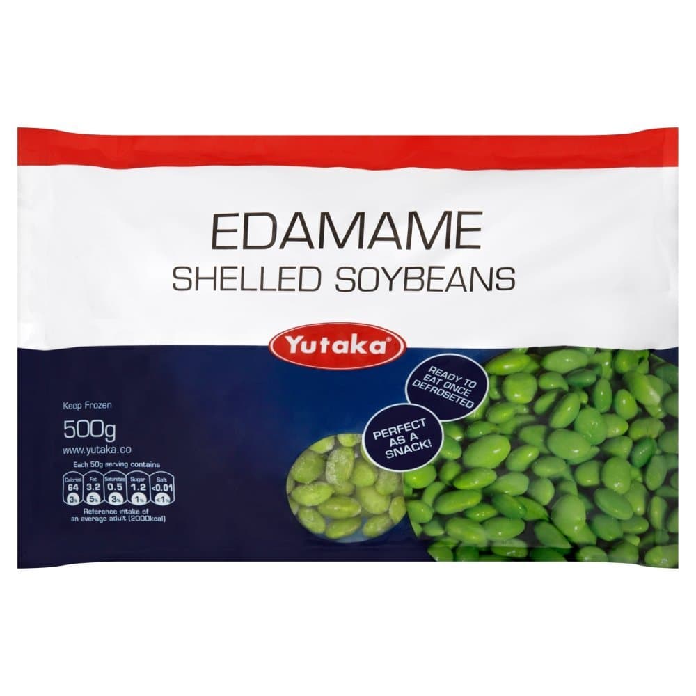 Yutaka Shelled Edamame Soyabeans, 500g (Frozen)