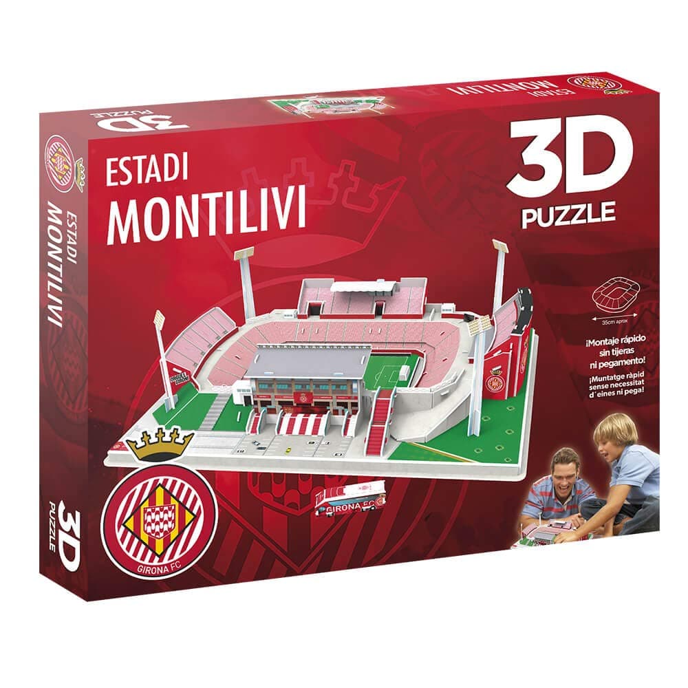 Eleven Force Estadio Montilivi 3D Municipal Stadium Puzzle (Girona) (10834), Multicoloured