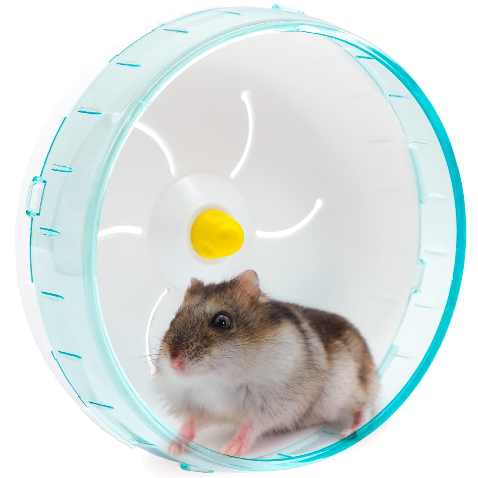 17.5cm (6.9 Inches) Silent Hamster Exercise Wheel Pets Running Sports Jogging Wheel Silent Large Spinner Exercise Running Wheel for Hamsters, Gerbils, Mice or Other Small Animals