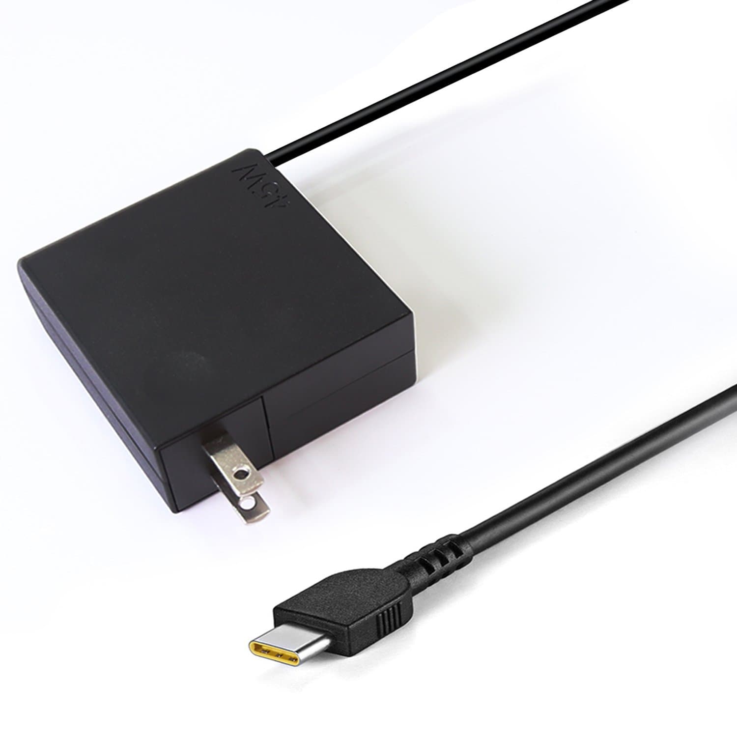 45W USB-C Charger Power Supply Adapter for Lenovo Yoga 910, Yoga 720,Lenovo ThinkPad X1 Carbon 2017, Lenovo Miix 720 & Lenovo IdeaPad Miix 510-12ISK Including a Carrying Pouch by KSW KINGDO