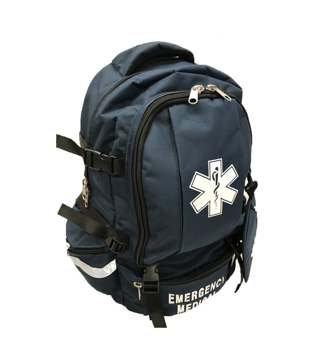 EMS Sling Bags, EMT Emergency First Responder Medical Backpack - Deluxe First Aid Tactical Carry Trauma Backpack - Navy Blue
