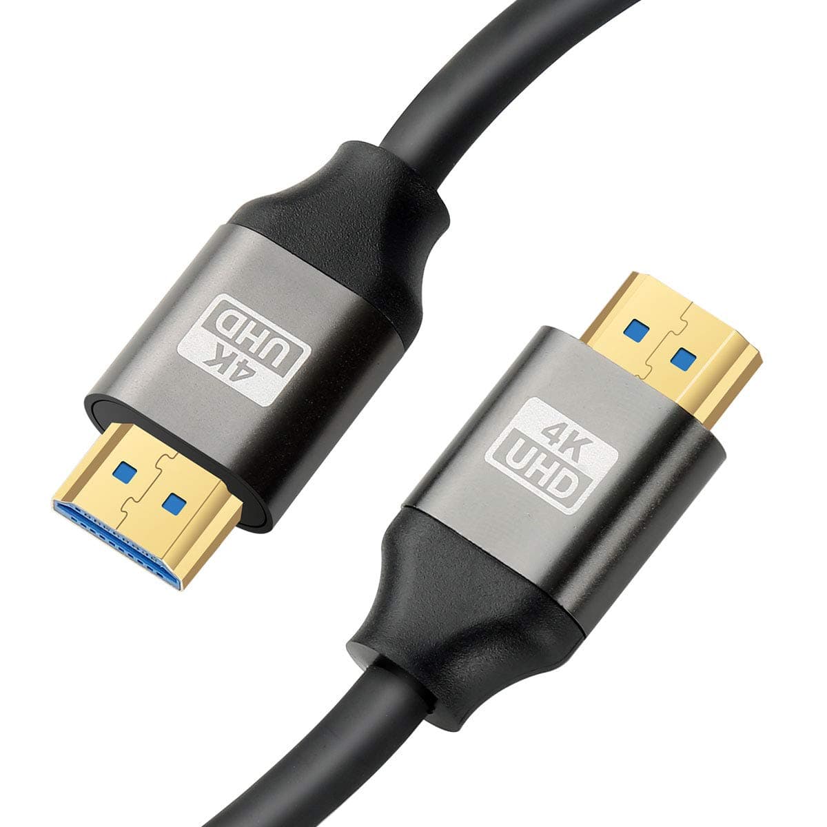 4K HDMI Cable 1m, HDMI 2.0 Cable/lead, Ultra hdmi cord high speed 18gbps, 4K@60Hz, ARC, gold-plated for TV/PS4 3D, Ethernet,Video return,UHD 2160p,HD 1080p,21:9,4:4:4,1meter, grey
