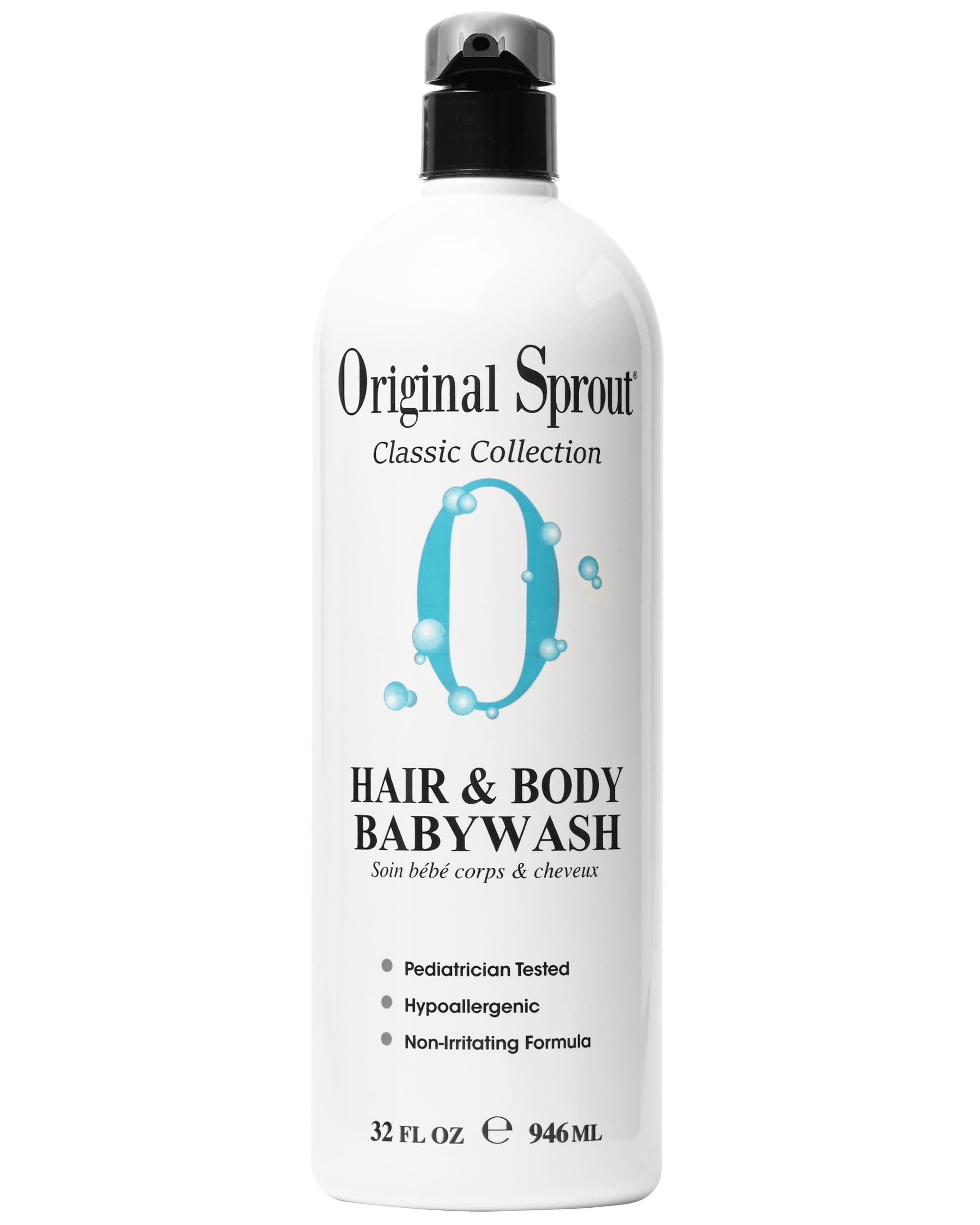 Kids Shampoo and Body Wash - Original Sprout Hair & Body Babywash - 2-in-1 Adults & Kids Bath Wash with Calendula, Rosemary, Arnica & Other Botanicals for Clean Hair & Supple Skin - 946ml