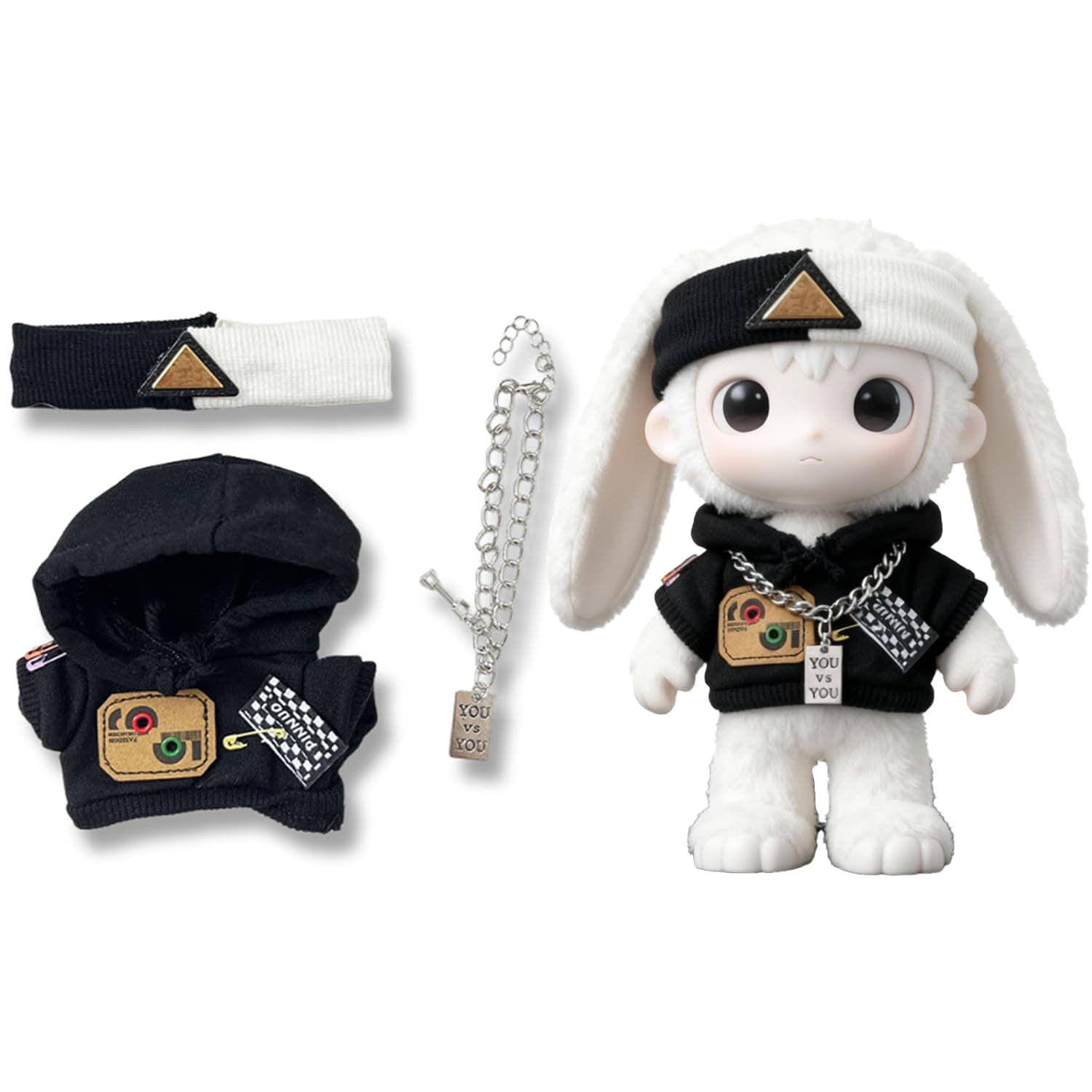 17cm Doll Clothes,17cm Doll Hoodie Outfits with Accessories,Cloting Outfit for 17cm Doll,Dolls Clothes Accessories for Collectors & Fans(Style J)