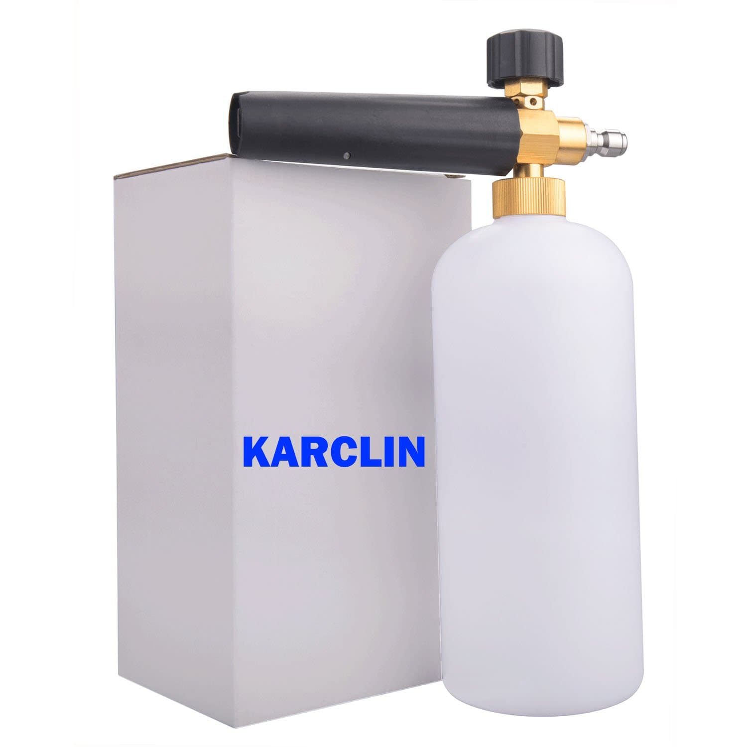 KARCLIN 8609114 Adjustable Foam Cannon 1 Liter Bottle Snow Foam Lance with 1/4" Quick Connector Foam Blaster for Pressure Washer Gun (01)