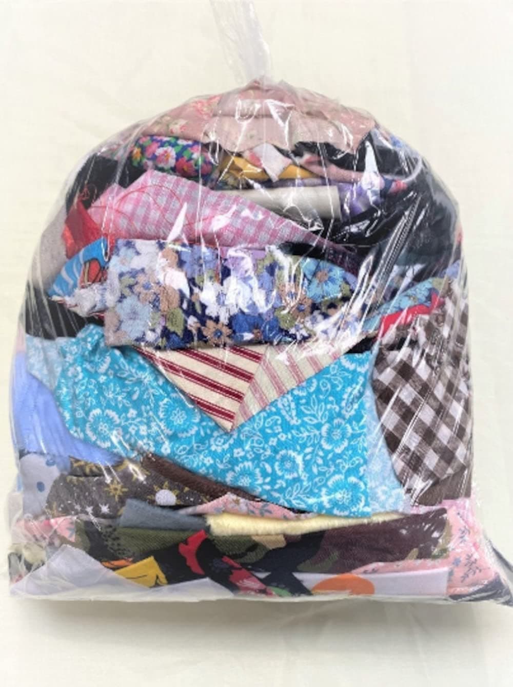 1 Kilo Mixed Fabric Scrap Bags Sewing Craft Remnant Material