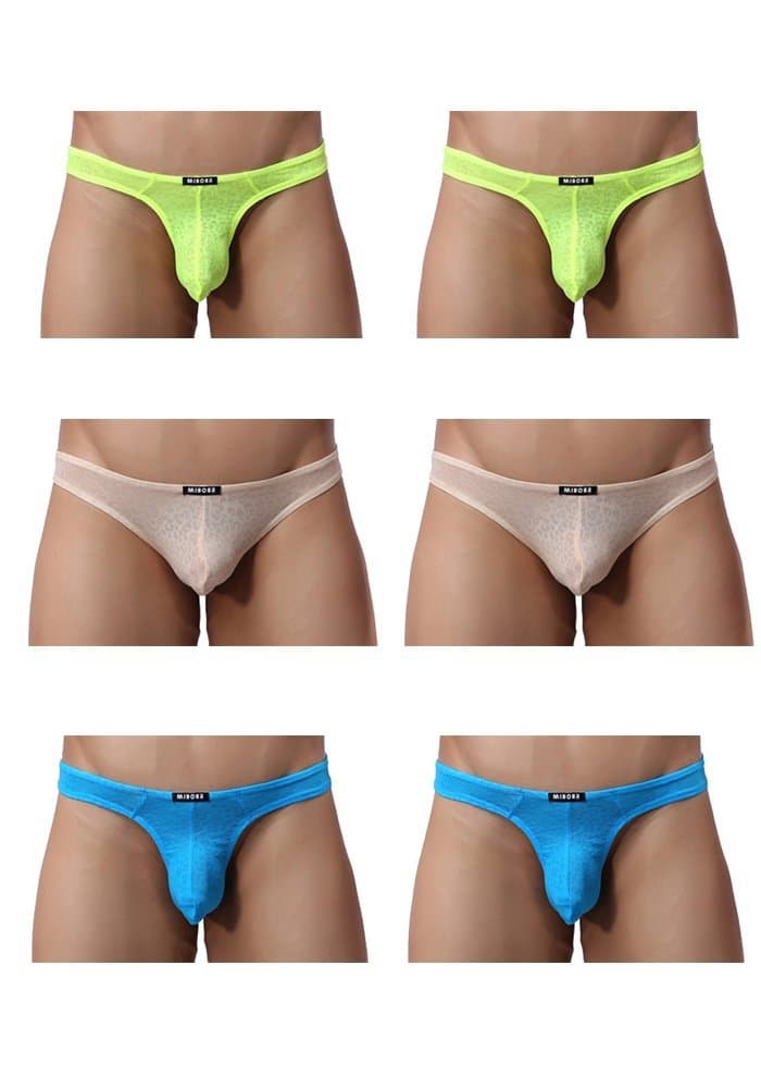 Mens Sexy Underwear Lace U Bulge Mini Thong Briefs Hipsters Sigle Or Pack