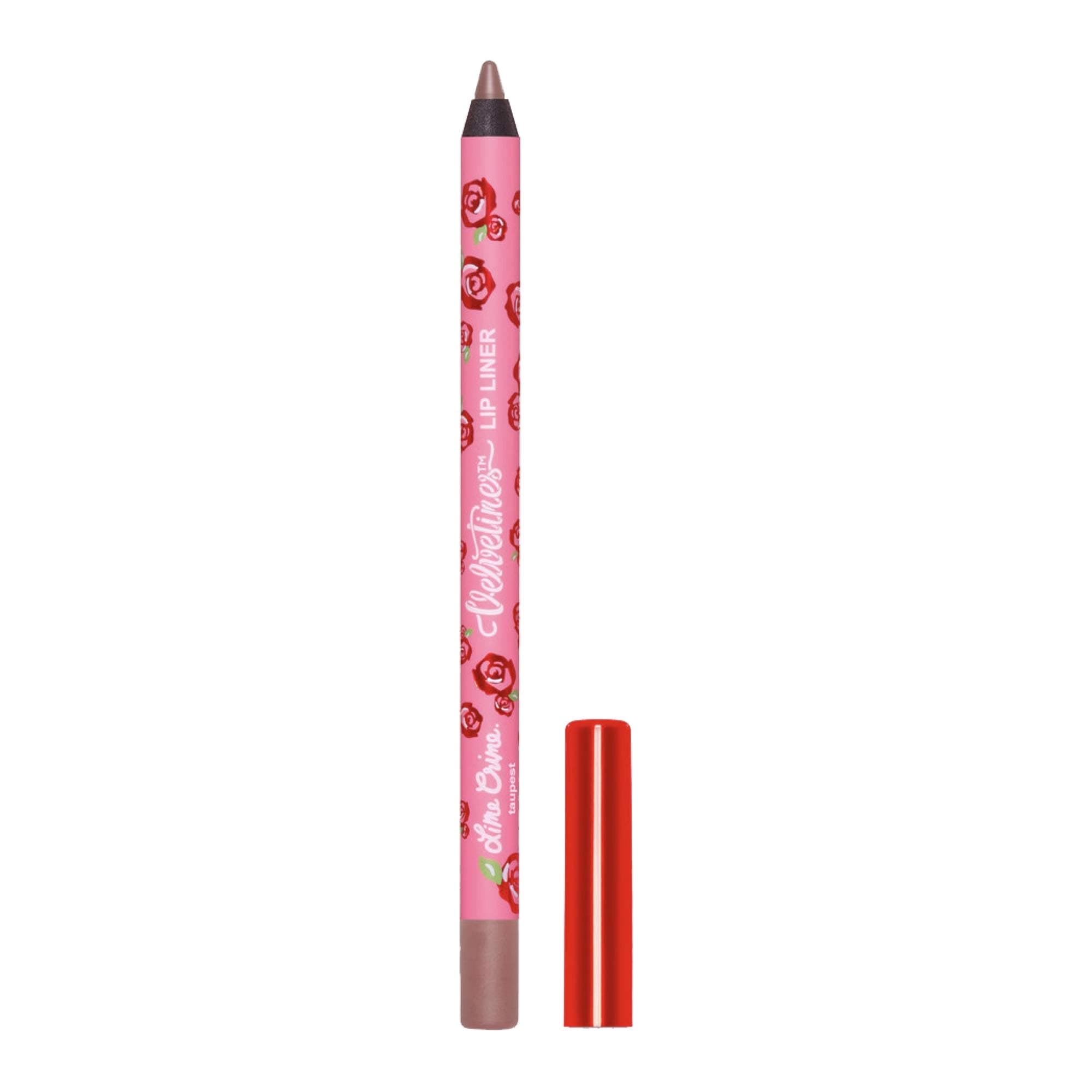 Lime Crime Velvetines Lip Liner, Taupest - Grey-ish Beige - Soft Long-Lasting Matte Lip Lining Pencil - Waterproof - Won't Smudge, Bleed or Transfer - Vegan - 0.042oz