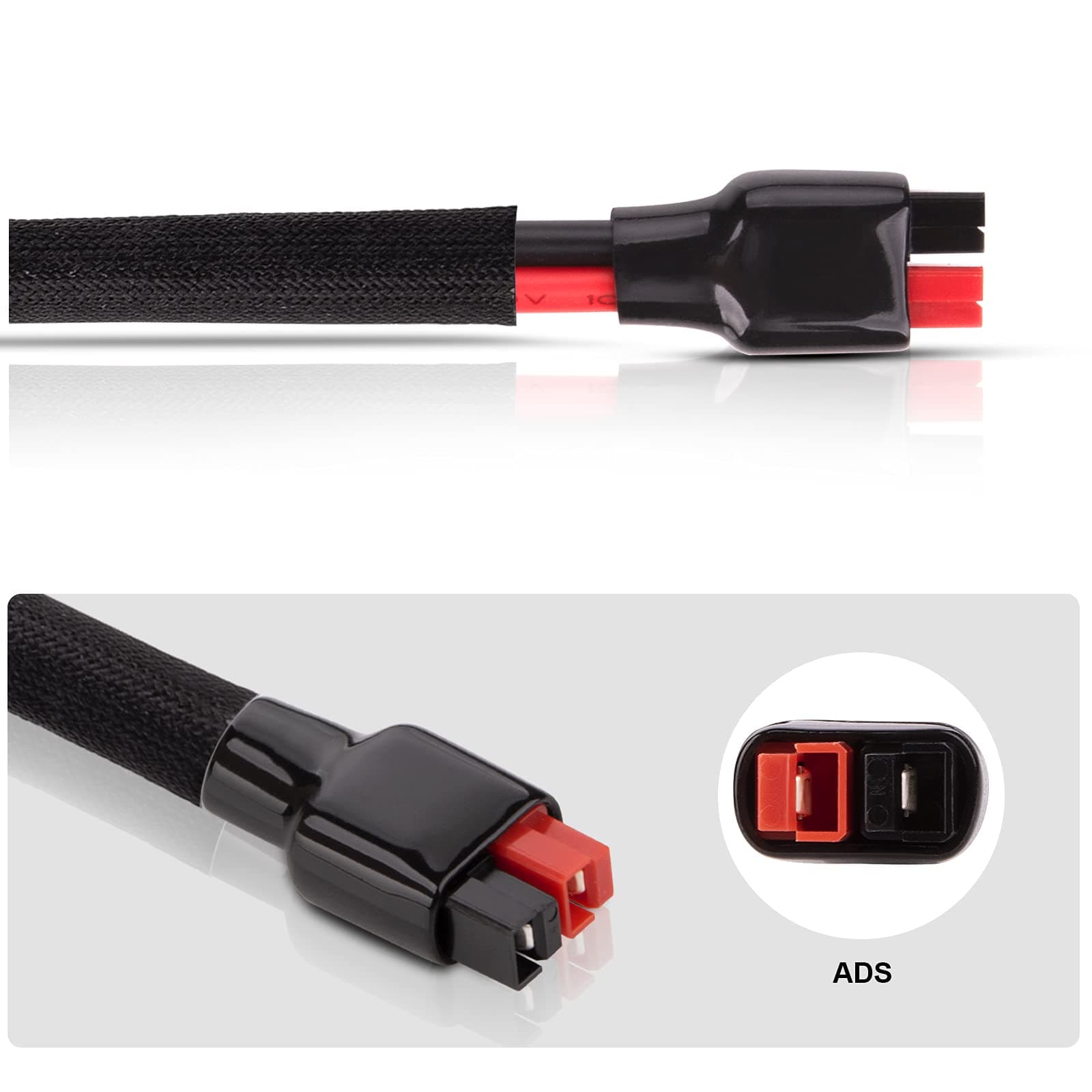 iGreely Extension Cable 10AWG Battery Charger Adapter 45A Connector for GZ Yeti /G500 Solar Generator Power Inverter and for Renogy,Boulder 200 Solar Panels 20Ft 6M