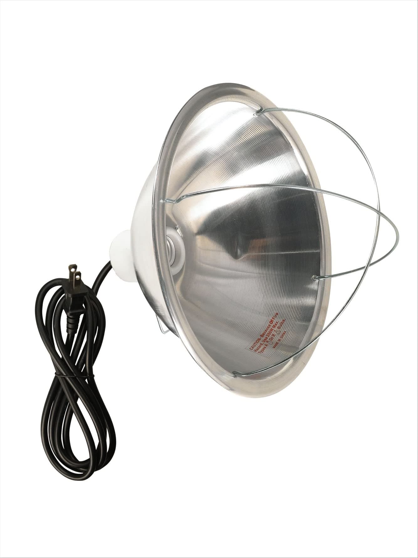 0165 Brooder Lamp with Bulb Guard;10.5 Inch Reflector and 6 Foot Cord (250 Watt; 18/2 SJTW); 0