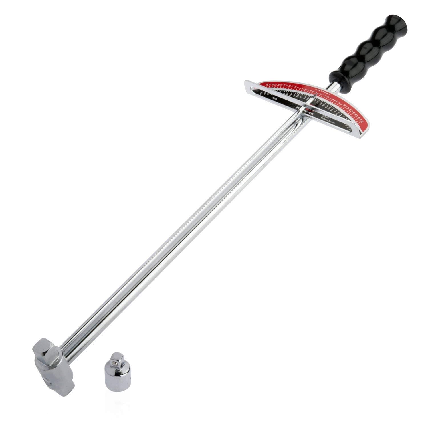 03703L Dual Drive Beam Style Torque Wrench | 3/8” & ½” Drives | 17” Length | 0-150 Ft-Lbs | SAE | Premium Steel Alloy