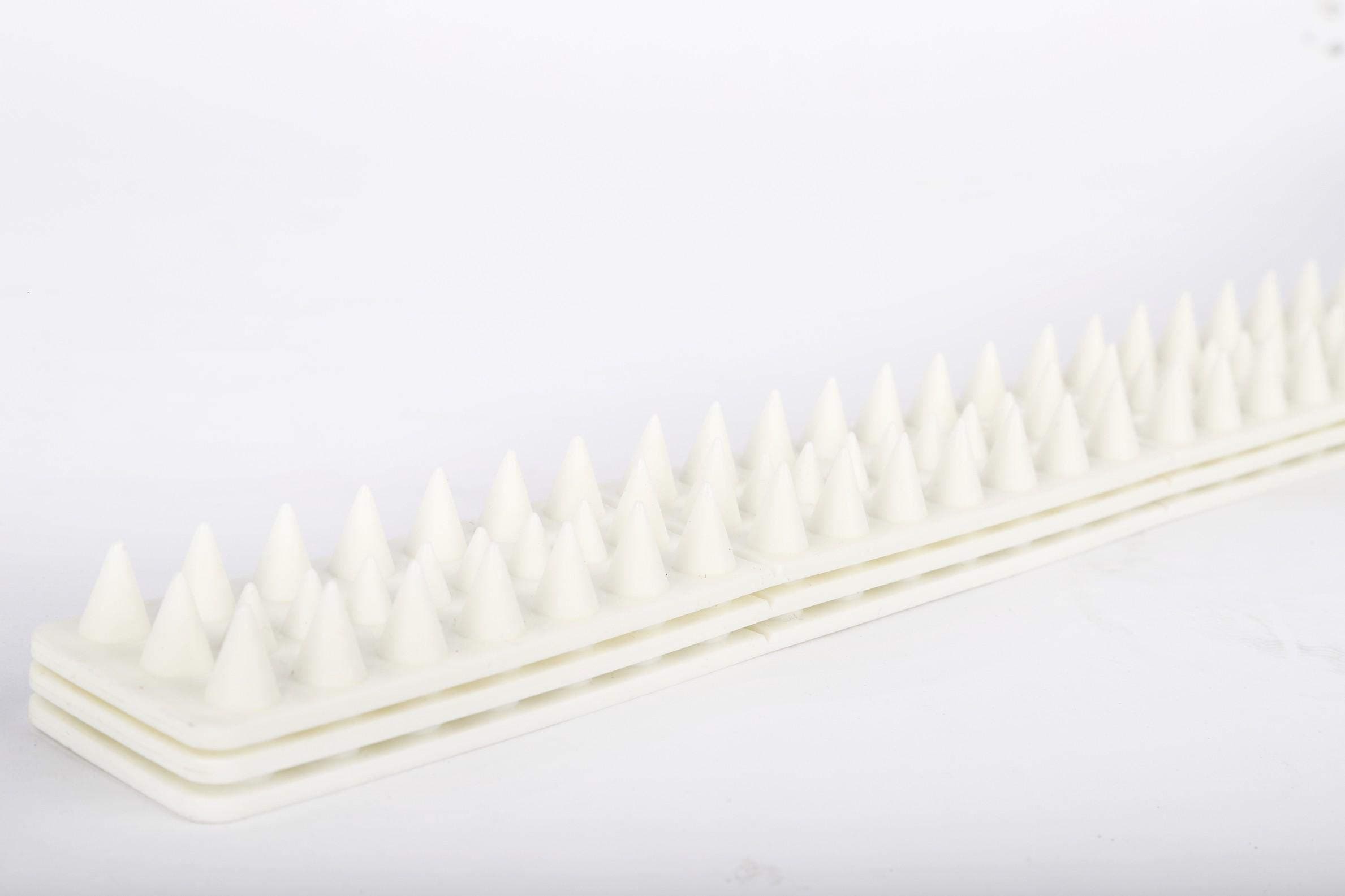Bird Spikes Cat Repellent Fence for Anti-Climbing Security on Wall Window Railing, Set of 10×15.8 FT, White