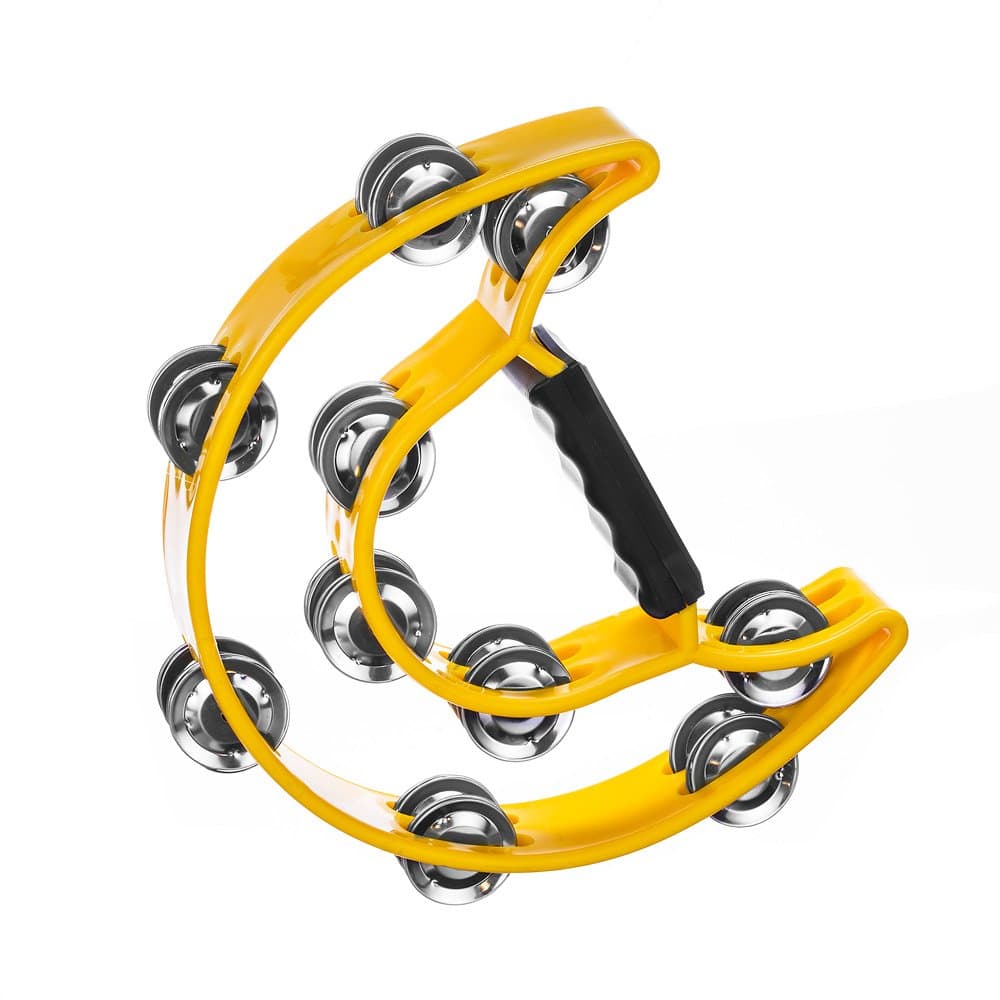 Tambourine for Kids and Adults - Comfortable Hand Held Percussion Musical Instrument - Great for Choirs (Church) - Percussion Ensembles - Birthday Parties - Drum Circles - Etc.